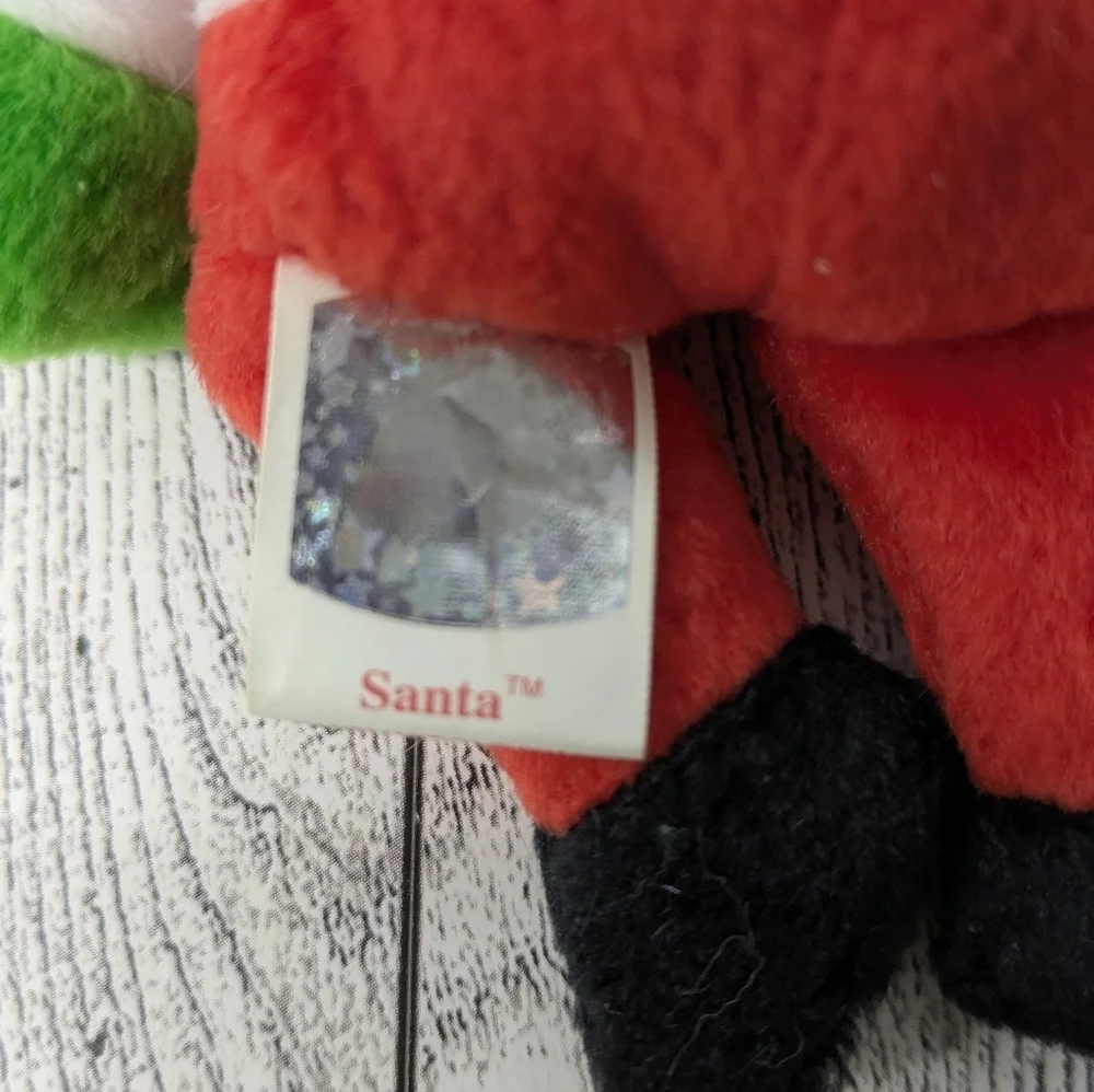 Ty Red and White Santa Stuffed Animal